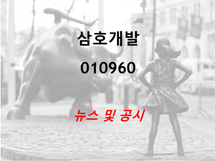  토목공사 주로하는 삼호개발 실적과 전망 (feat. 쫄지말고 가져가 볼만한 주식)