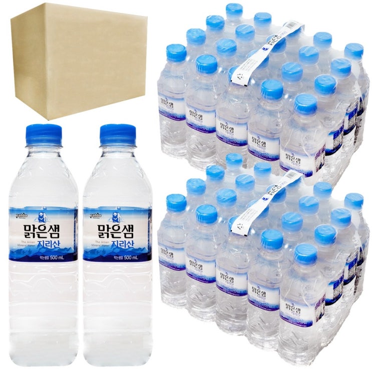 가성비 뛰어난 팔도 맑은샘 지리산 500ml 40개 먹는샘물 생수 추천합니다