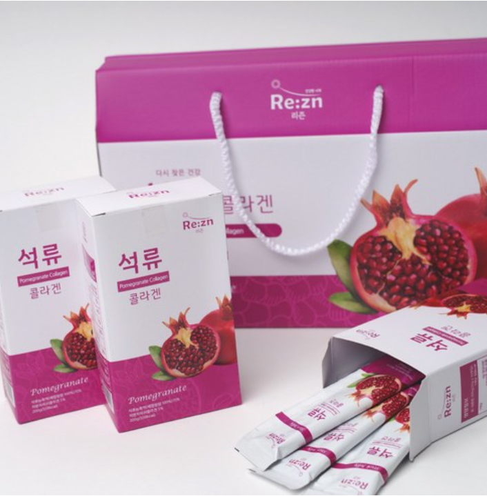  갱년기 여성에게  좋은  리즌 석류 콜라겐 스틱 젤리