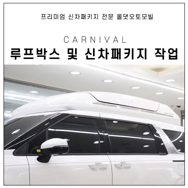 4세대 카니발 루프박스(랜드마스터) 및 패키지 작업