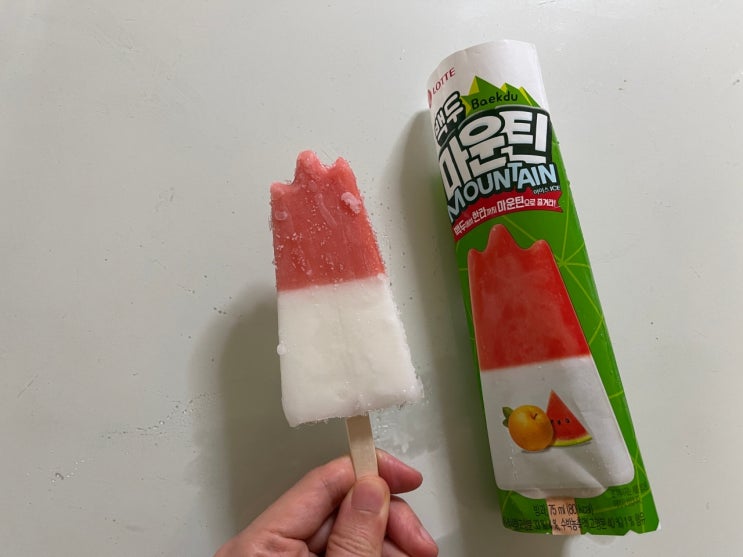 구구바 아이스크림 & 백두마운틴 수박 배아이스크림