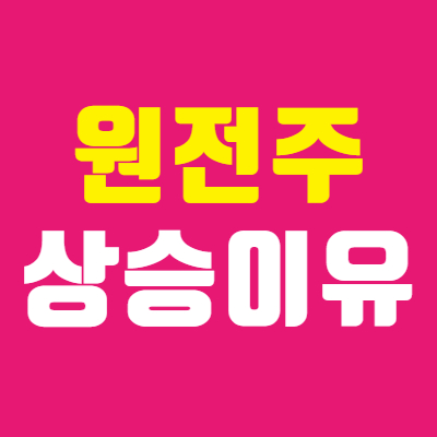  원전주 체코 원전 수주 전으로 주가 상승