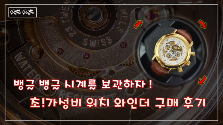  [오토매틱 시계를 보관합시다] 초초초 가성비 워치 와인더 사용 후기 (거의 무소음?!)