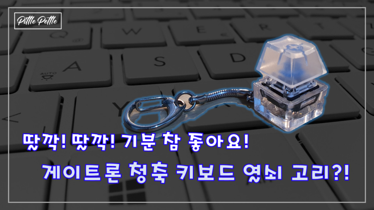  [독특한 아이템을 찾는다면?] 딸깍! 딸깍! 기분 좋은 기계식 키보드 스위치 키링은 어떠세요? (게이트론 청축, 적축, 흑축)