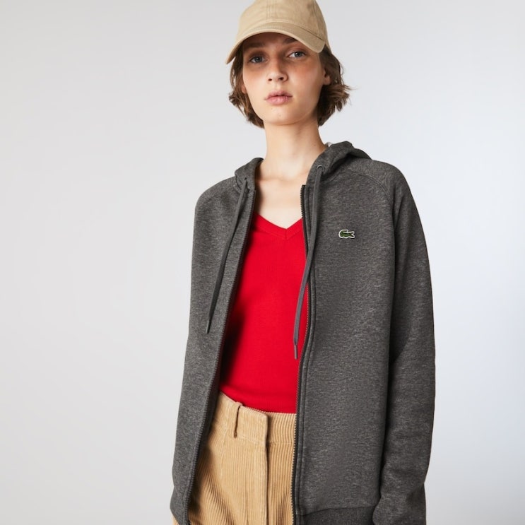  잘나가는 라코스테 가디건 테니스 스웨트셔츠 플리스 집업 Hooded Fleece Zip Tennis Sweatshirt ···