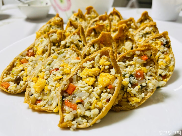 라이틀리 소고기 곤약볶음밥으로 만드는 건강한 유부초밥