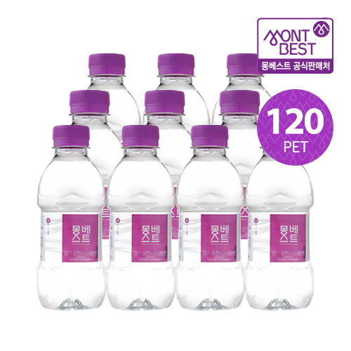 리뷰가 좋은 몽베스트 생수, 330ml, 120개 추천해요