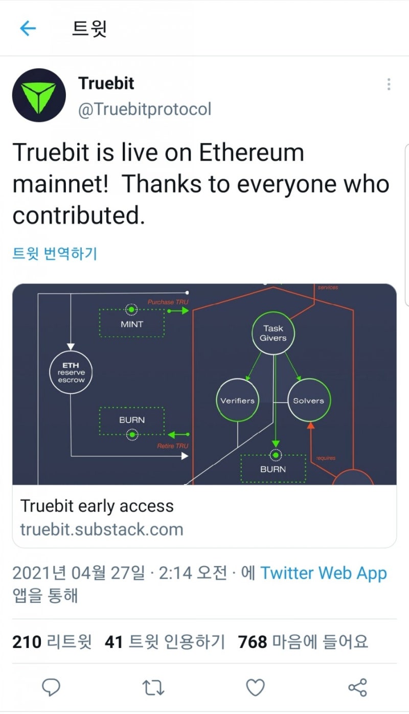 210615 / Layer2 Computation Solution, Truebit(TRU) : 네이버 블로그