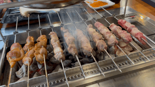  인천 도화동 진달래 양꼬치 무한리필 양꼬치 100개 먹기