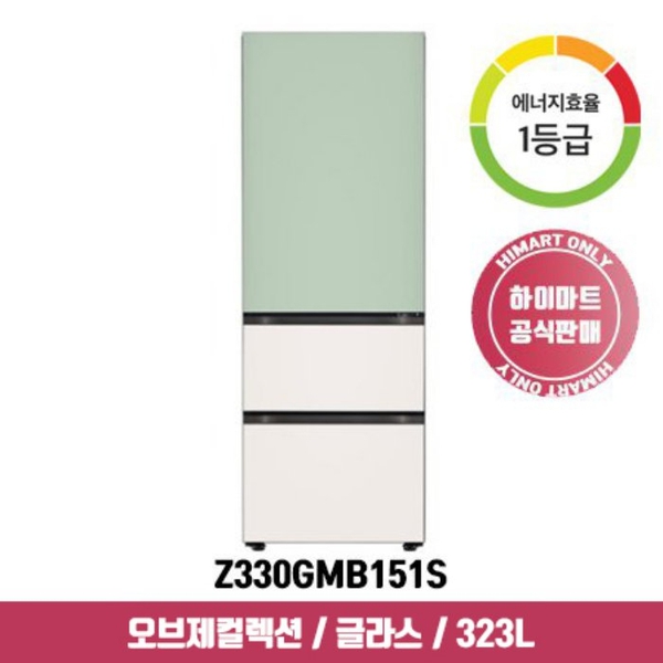 요즘 인기있는 LG전자 오브제 김치냉장고 Z330GMB151S (323L / 민트_베이지 1등급), 단품 추천합니다