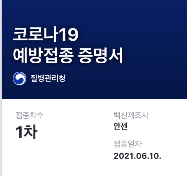 [일상] 얀센 백신 후기 (Feat. 30대 건강한 남자)