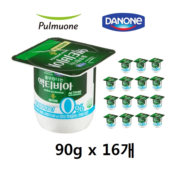 리뷰가 좋은 풀무원 다논 액티비아 플레인 0% 화이트 90g x 16개(달지않은플레인), 16개 추천해요 리뷰가 좋은 풀무원 다논 액티비아 플레인 0% 화이트 90g x 16개(달지않은플레인), 16개 추천해요