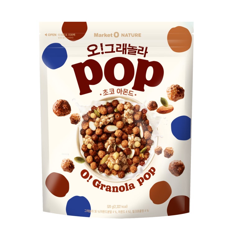 최근 인기있는 오그래놀라 팝 초코 아몬드, 520g, 1개 추천해요 최근 인기있는 오그래놀라 팝 초코 아몬드, 520g, 1개 추천해요