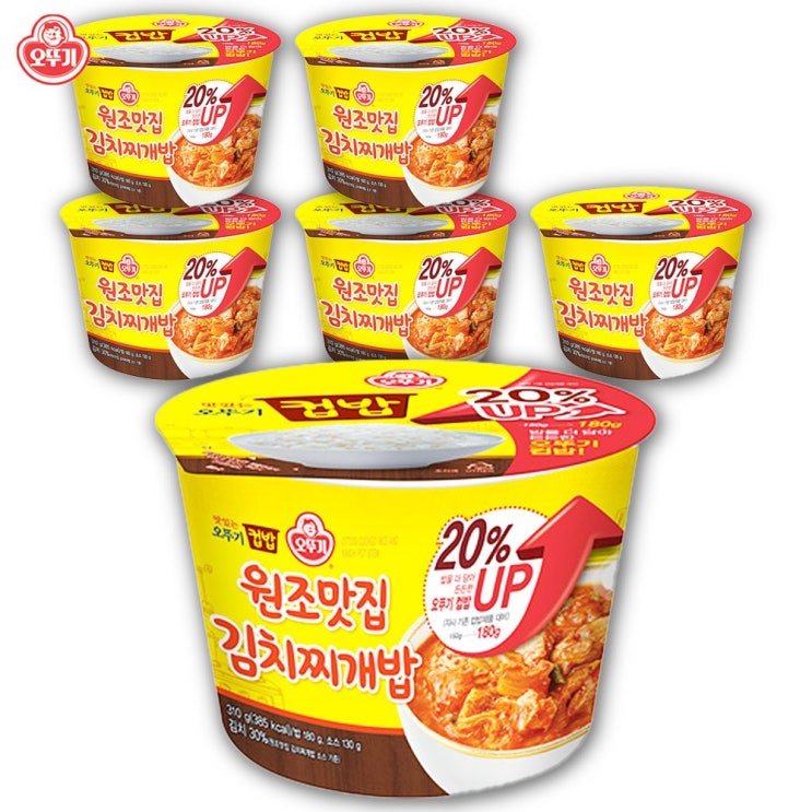 핵가성비 좋은 예이니식품 오뚜기 컵밥 원조맛집 김치찌개밥 (증량 신제품) 6개(310gx6개) 캠핑여행식품해장즉석간편 ··· 핵가성비 좋은 예이니식품 오뚜기 컵밥 원조맛집 김치찌개밥 (증량 신제품) 6개(310gx6개) 캠핑여행식품해장즉석간편 ···