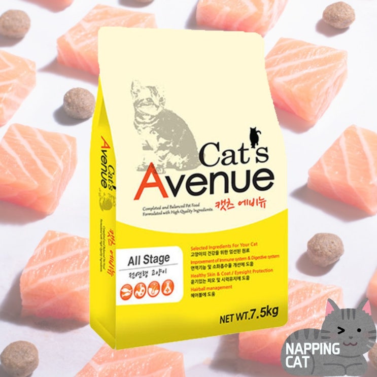 잘나가는 네핑캣 l 캣츠에비뉴 4.5kg 고양이사료 전연령 고양이밥 추천해요