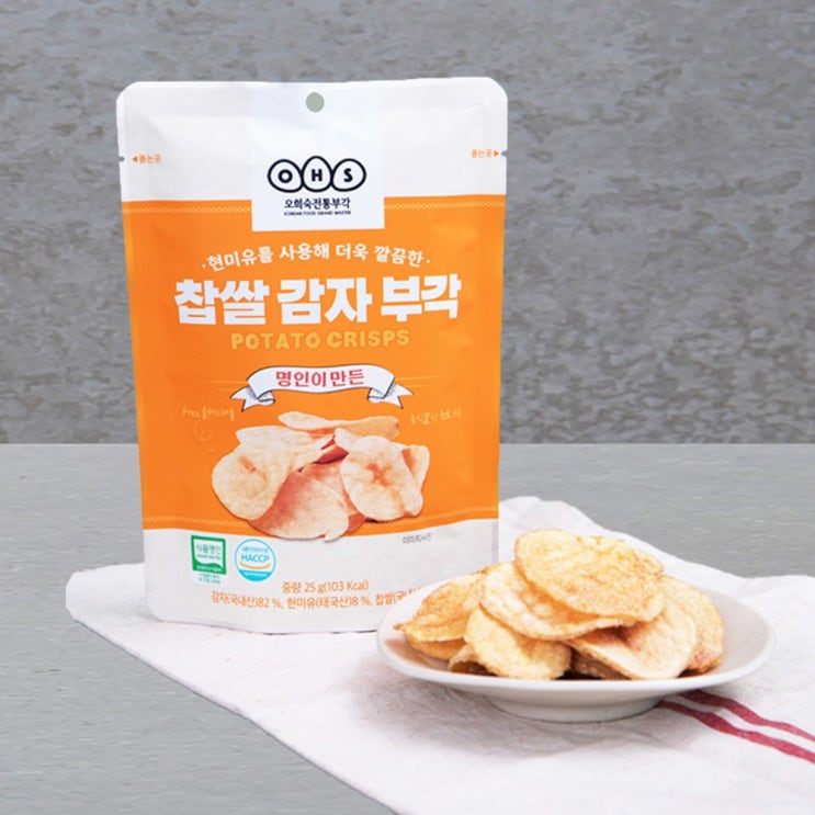 인기 많은 명인 오희숙전통부각 찹쌀 감자 부각, 1개, 30g 좋아요 인기 많은 명인 오희숙전통부각 찹쌀 감자 부각, 1개, 30g 좋아요