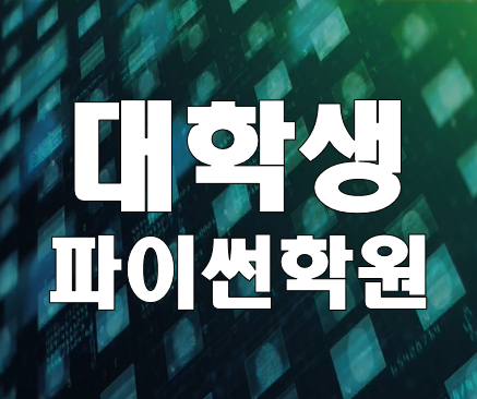  대학생 파이썬학원 대학교 프로그래밍 전공교육 쉽게 더 쉽게!