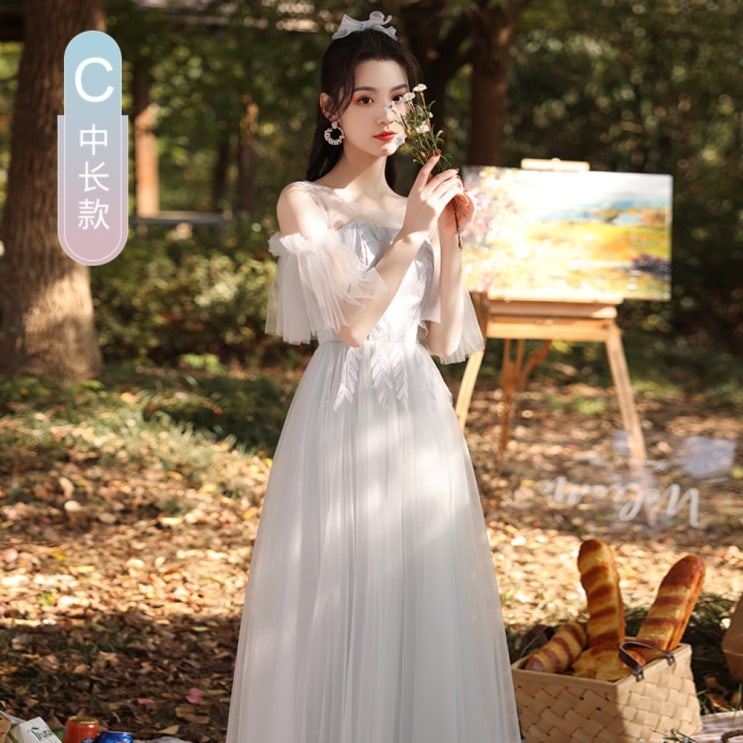  당신만 모르는 벨라인드레스 리마인드웨딩 부담스럽지않은 드레스 브라이덜샤워 들러리 원피스 2부 연회장 공연 ···