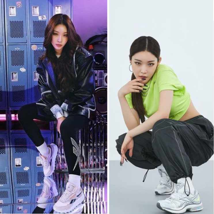  리복 클래식 레더 레거시 운동화 바람막이 스트릿룩 코디:청하패션