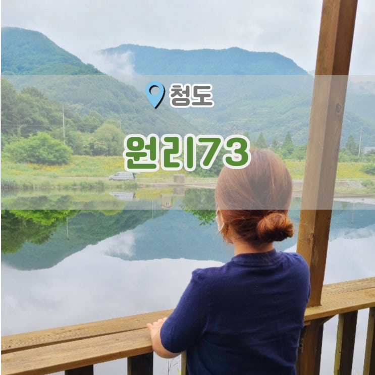  청도 카페 원리73 초록초록한 뷰가 좋았던 곳