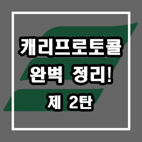 캐리프로토콜 상폐 및 어플 완벽정리 캐리프로토콜 상폐 및 어플 완벽정리