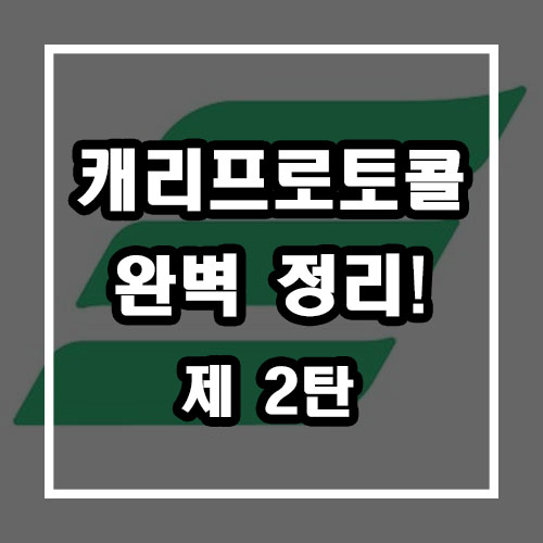 캐리프로토콜 상폐 및 어플 완벽정리