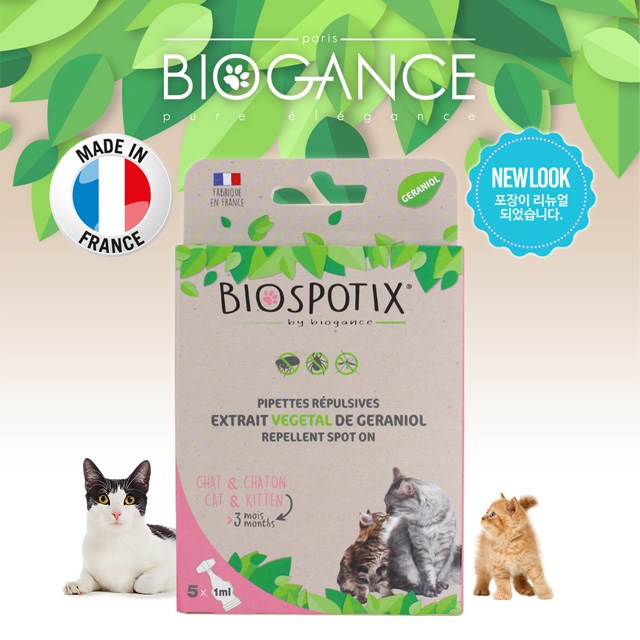잘나가는 biogance 고양이용 외부해충방지제품 몸에 바르는 제품 해충기피, 5매입, 1ml 추천해요 잘나가는 biogance 고양이용 외부해충방지제품 몸에 바르는 제품 해충기피, 5매입, 1ml 추천해요