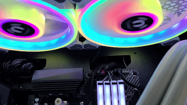  RGB 팬 써멀테이크 Riing Quad 14 White 내돈 내산 솔직 후기 (라디에이터 팬 TT 프리미엄 에디션, Thermal Take, PWM, 12, 튜닝 팬)