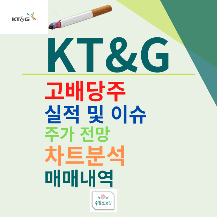  [HOT주식]완전 고배당주 KT&G 주가 전망 / 주린이 추천 주식(ft,배당정보, *이슈확인*!!!)