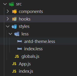 Customized Css Style with Antd on CRA(React) : 네이버 블로그