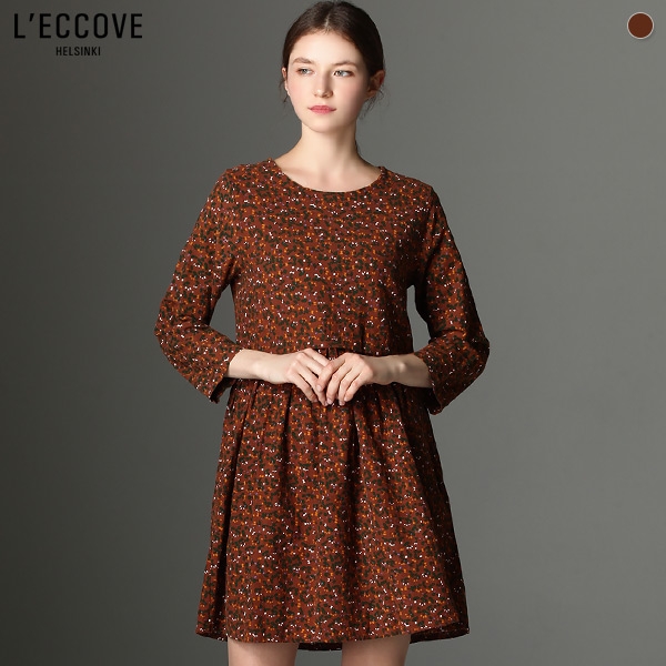  선호도 좋은 레코브 [레코브(LECCOVE)] 플로니 리프 퍼프 원피스 (택가격:39800원) ···