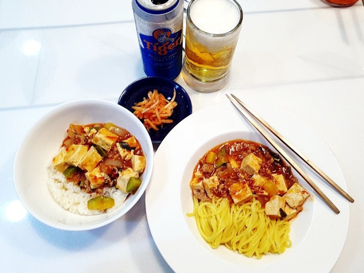 마파두부 만들기 : 마파두부밥 / 마파두부면 / 휴일 집밥 / 중식 마파두부 만들기 : 마파두부밥 / 마파두부면 / 휴일 집밥 / 중식