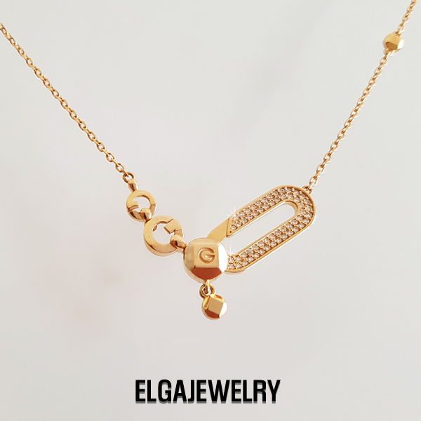 선택고민 해결 elgajewelry 18K GOLD 트리벨라목걸이 여성골드/화이트/로즈골드 추천합니다