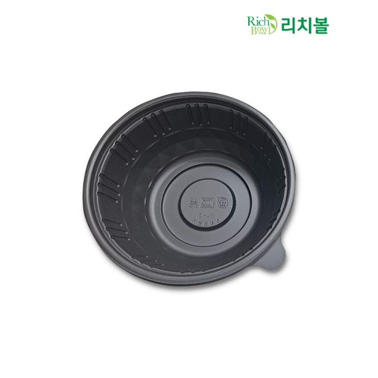  R1 원형용기 (소) - 뚜껑포함 리치볼 친환경 배달용기