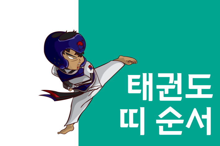  태권도 띠 순서 5단계