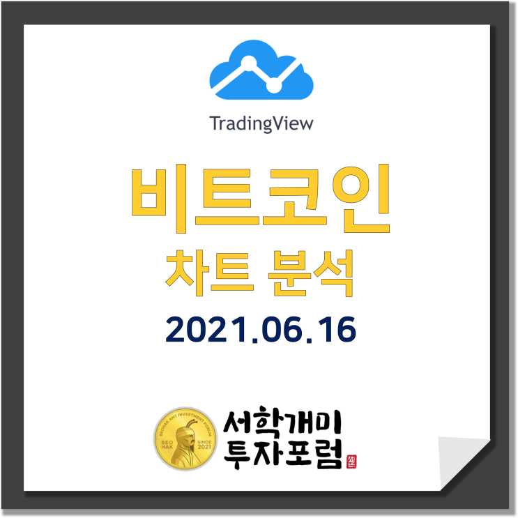  2021.06.16 비트코인 BTC/USD 시황, 차트분석