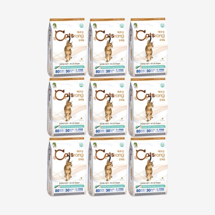 선택고민 해결 beau_고양이사료 캐츠랑 전연령(2kg) 9개_W5_11284EA ··· 선택고민 해결 beau_고양이사료 캐츠랑 전연령(2kg) 9개_W5_11284EA ···