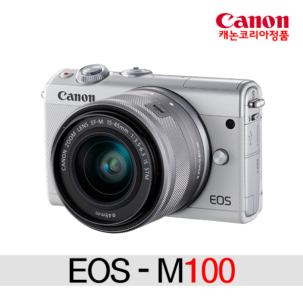 선호도 높은 캐논 EOS M100+15-45mm KIT 미러리스카메라, M100+15-45 KIT(화이트)+1번패키지 좋아요