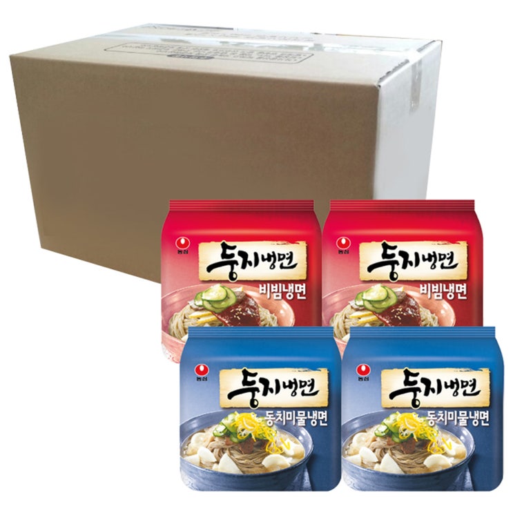 리뷰가 좋은 농심 둥지냉면 동치미물냉면 161g x 8p + 비빔냉면 162g x 8p, 1세트 좋아요