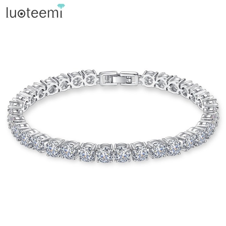 후기가 좋은 LUOTEEMI 새로운 AAA 1 캐럿 5 미리메터 라운드 큐빅 테니스 마이크로 지르콘 상감 팔찌 & 팔찌 웨딩 보석|a bracelet|bracelet abracel 후기가 좋은 LUOTEEMI 새로운 AAA 1 캐럿 5 미리메터 라운드 큐빅 테니스 마이크로 지르콘 상감 팔찌 & 팔찌 웨딩 보석|a bracelet|bracelet abracel