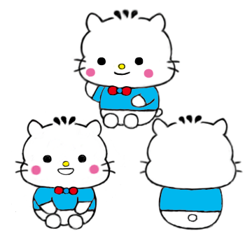  귀여운 고양이 캐릭터 꼬미.