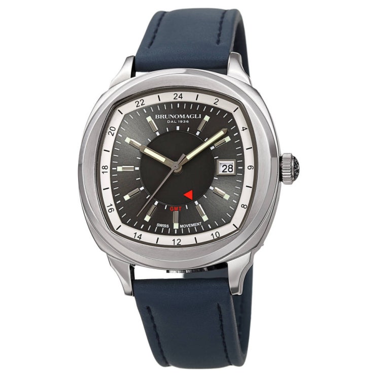 브루노말리 남성용 GMT 쿠션 케이스 시계 특가 $69.99 (미국내 무료배송)
