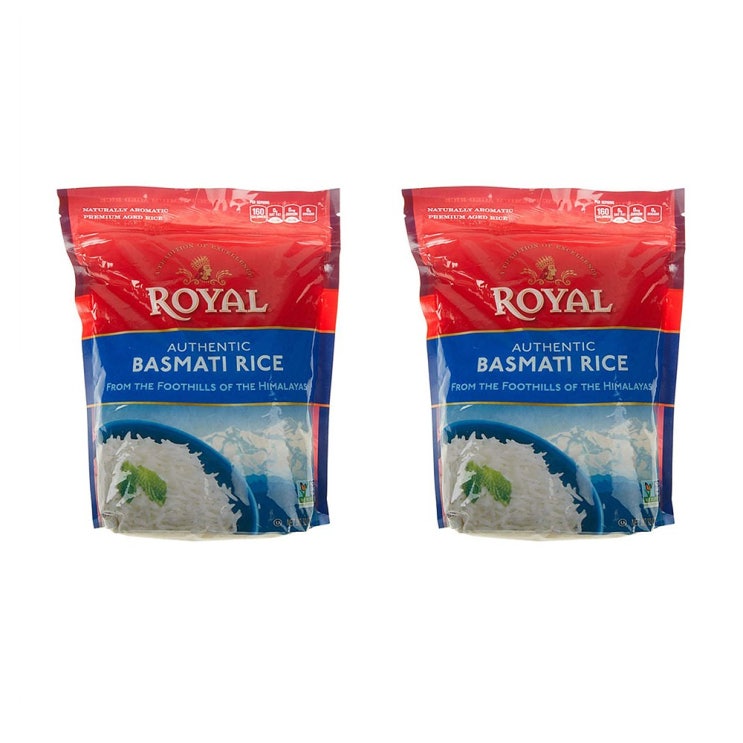 인지도 있는 Royal White 바스마티 인도쌀 백미 907g x2포 ··· 인지도 있는 Royal White 바스마티 인도쌀 백미 907g x2포 ···