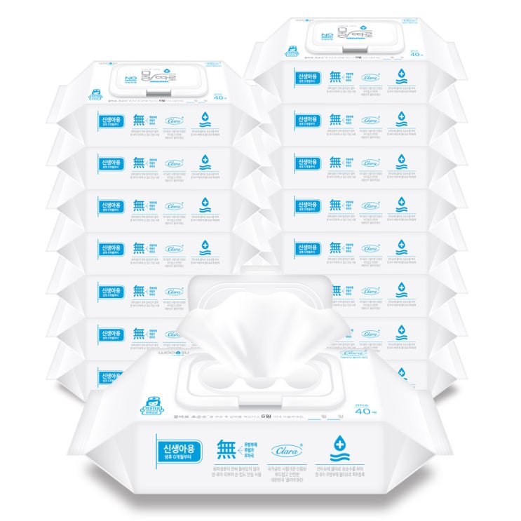인기 많은 물따로 오리지날 건티슈 캡형, 40매, 16팩 ···