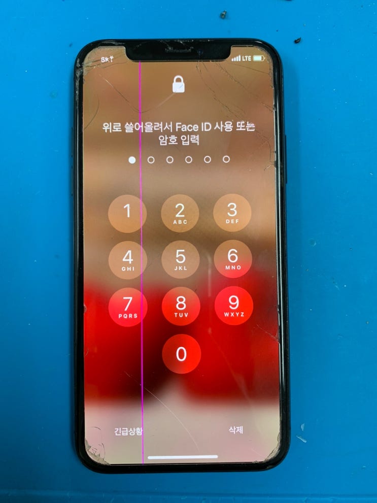 상동아이폰수리 아이폰X 액정 화면 디스플레이 OLED 손상 파손 깨짐 수리 교체 터치안됨 터치불량 전원안켜짐 전원불량 화면줄감 번쩍거림 흑화현상 백화현상 화이트스팟 정품액정수리