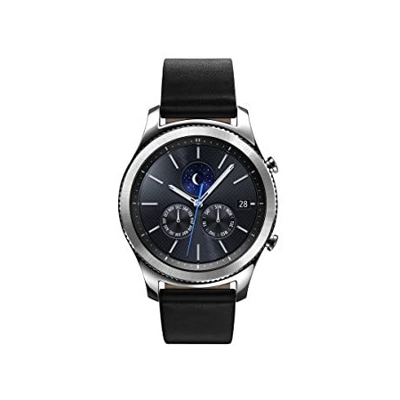 후기가 정말 좋은 Samsung Gear S3 Classic Smartwatch 4GB SM-R770 with Leather Band (Silver) Tizen OS - Inter