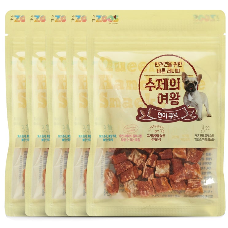 선호도 높은 더주스 수제의여왕 반려견 간식, 연어큐브, 5개 ··· 선호도 높은 더주스 수제의여왕 반려견 간식, 연어큐브, 5개 ···