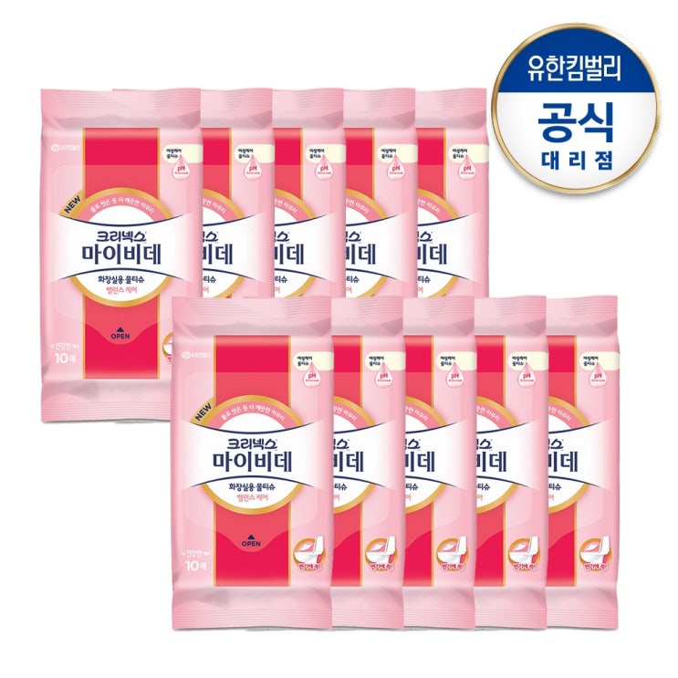 가성비갑 크리넥스 마이비데 레이디 비데티슈, (10매2팩)×10세트 좋아요 가성비갑 크리넥스 마이비데 레이디 비데티슈, (10매2팩)×10세트 좋아요