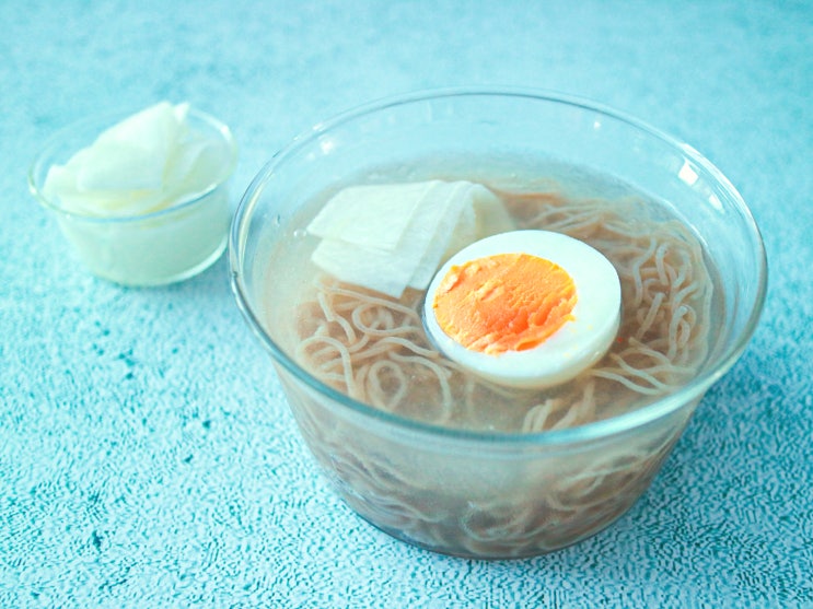  둥지냉면 물냉면 면삶기 풀기, 냉면무 무김치 무절임 맛있게 먹는법, 육수 살얼음 만들기 팁