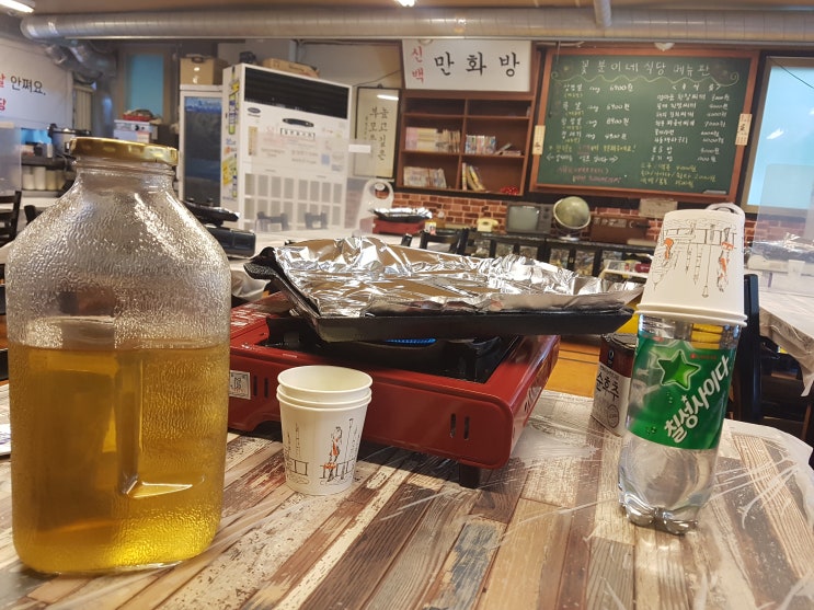  양산 물금 냉동 삼겹살 맛집/인스타 레트로 감성 고깃집 : 꽃분이네 식당